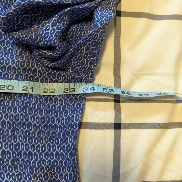 NWOT-Coldwater Creek Blue Printed Button-Front Tunic-Never Worn - Picture 3 of 3